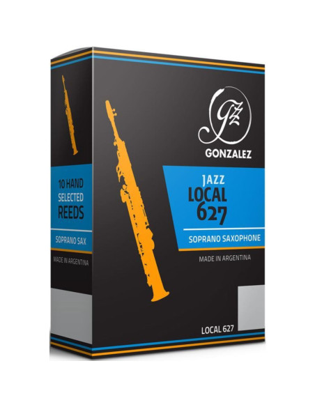 Caja 10 Cañas Saxo Soprano Gonzalez Local 627 Jazz 2½