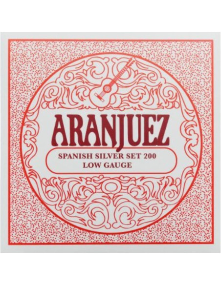 Juego Cuerdas Guitarra Clasica Aranjuez Spanish Silver 200