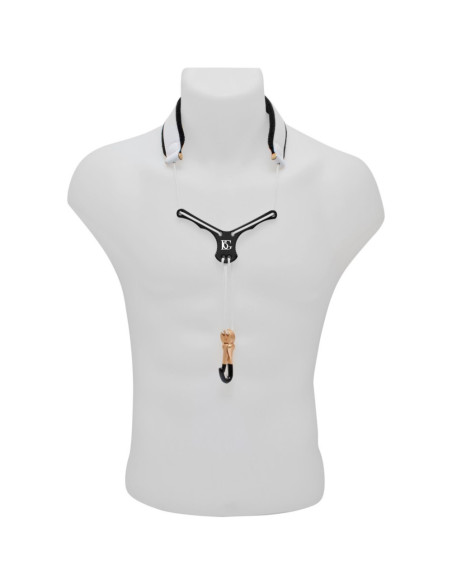 Cordón Saxo BG S-28YBMSH Cuero Zen Al Cuello Blanco