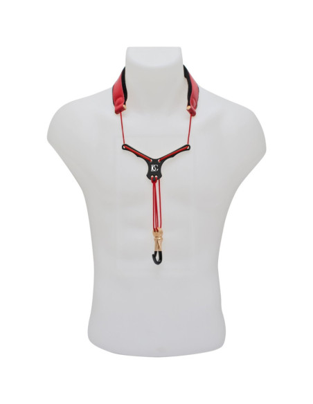 Cordón Saxo BG S-29YBMSH Cuero Zen Al Cuello Rojo