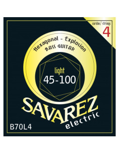 Juego Cuerdas Guitarra Baja Savarez Hexagonal B70L4 045-100