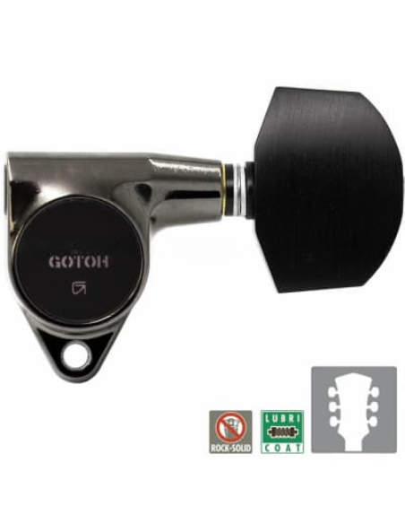 Clavijero Eléctrica Gotoh SG301-B07-CK 3+3 Cosmo Negro