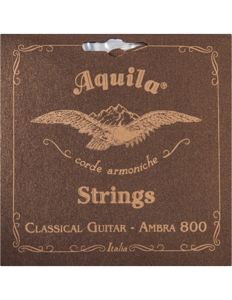 Juego Cuerdas Guitarra Clásica Aquila 82-C Ambra 800 Tensión Normal