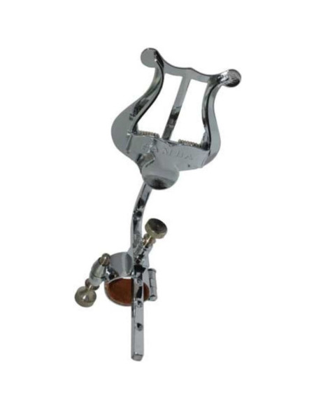 Atril de marcha Samba Corneta Argolla Abierta 9106SM Cromado