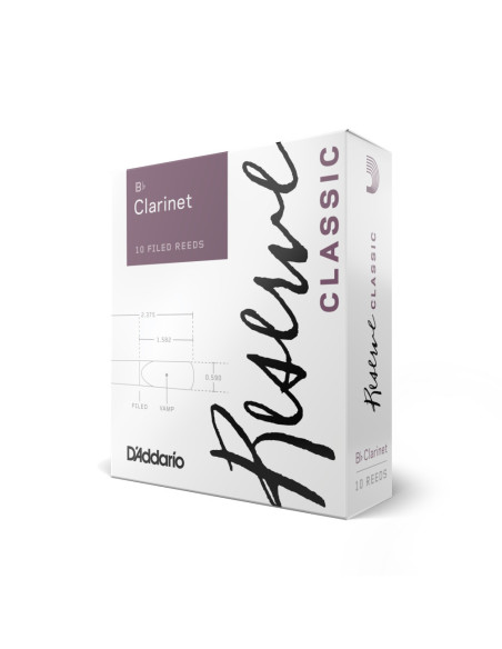Caja 10 Cañas Clarinete Organic Reserve Classic by D'Addario 2