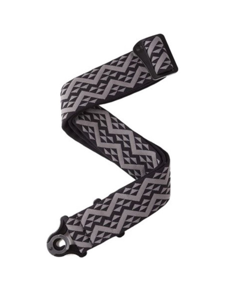Correa D'Addario 50BAL03 Auto Lock Geometric Acolchada Negra