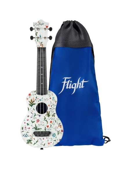 Ukelele Soprano Flight UTS-40 Ultra Travel Series Flower