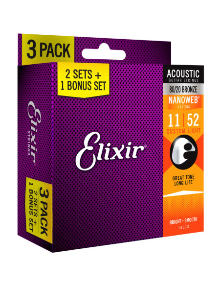 Pack Elixir 2+1 Juegos Acústica 16538 Bronze 011052