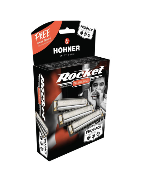 Propack 3 Armónicas Hohner Rocket A-C-G 2013xp