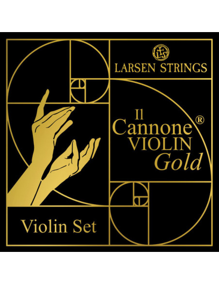 Juego Violín Larsen il Cannone Gold Media