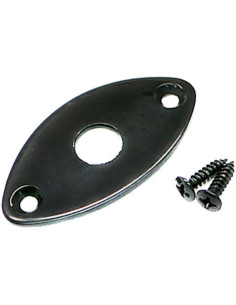 Placa Entrada Jack Gotoh Negra JCB-2-B