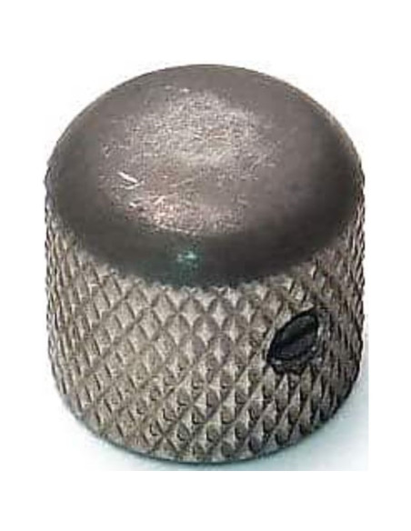 Botón Gotoh Cilíndrico 19X18,4 Cromado Envejecido VK1-19-AGC