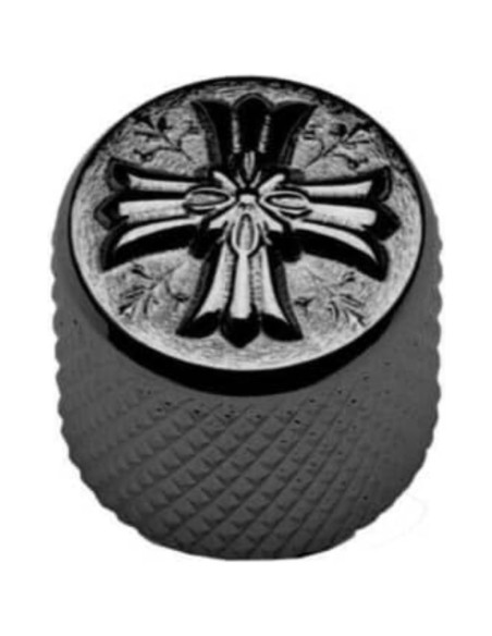 Botón Gotoh Cilíndrico 19X18,4 Cosmo Negro VK-ART-03-CK