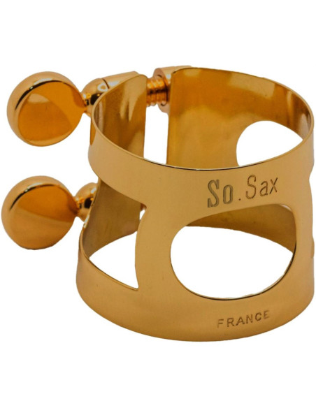 Abrazadera Saxo Soprano Bonade M80 Lacada Envejecida LSSOM80DGO