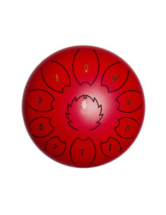Steel Tongue Drum F-Zone STD618N Rojo (6" 8 notas)