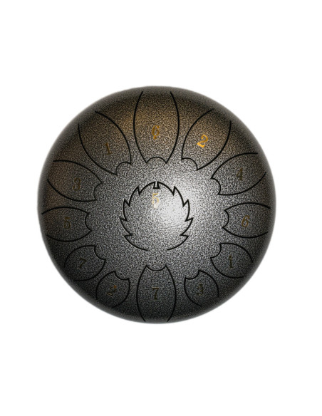 Steel Tongue Drum F-Zone STD618N Gris Jaspeado (6" 8 notas)