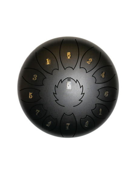 Steel Tongue Drum F-Zone STD611N Negro (6" 11 notas)