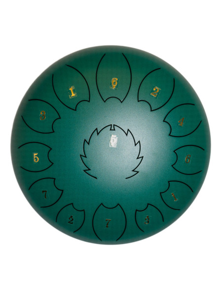 Steel Tongue Drum F-Zone STD1011N Verde Oscuro (10" 11 notas)