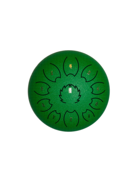 Steel Tongue Drum F-Zone STD1013N Verde (10" 13 notas)