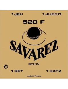 Juego Savarez Clásica Carta Roja 520-F (3 entorchada)