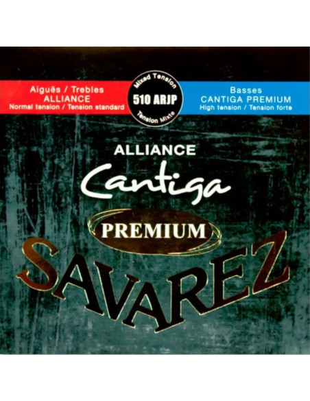 Juego Savarez Alliance Cantiga Premium Roja/Azul Clasica 510-ARJP
