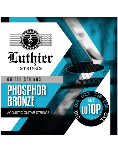 Juego Cuerdas Guitarra Acústica Luthier LU-10P Phosphor Bronze 010/048