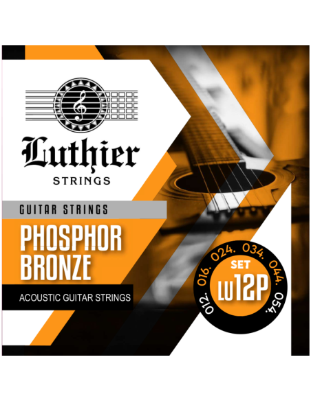 Juego Cuerdas Guitarra Acústica Luthier LU-12P Phosphor Bronze 012/054
