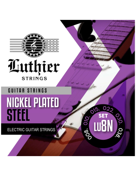 Juego Cuerdas Guitarra Eléctrica Luthier LU-8N 008/038