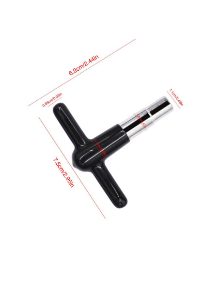 Llave afinación batería TCM DK-3H recubrimiento plastico