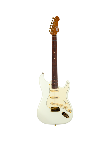Guitarra Eléctrica Jet JS380-OWG White, Gold Hardware