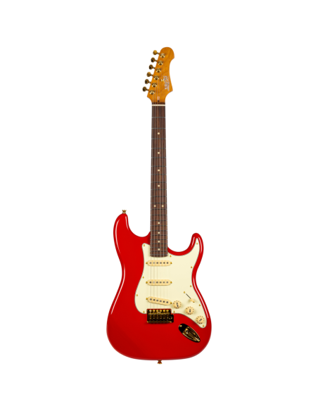 Guitarra Eléctrica Jet JS380-RDG Red, Gold Hardware