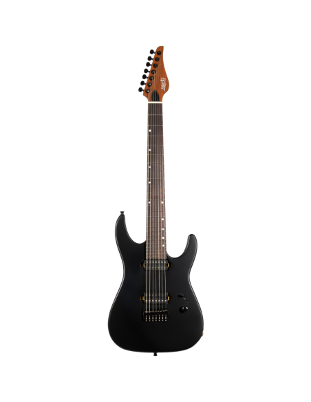 Guitarra Eléctrica 7 Cuerdas Jet JS507 Stygian Satin Black