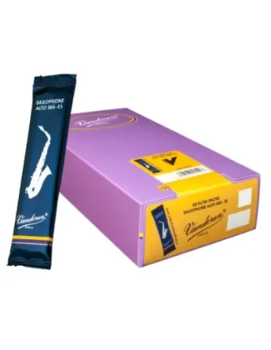 Caja 50 Cañas Saxo Alto Vandoren Tradicional 2 Flowpack