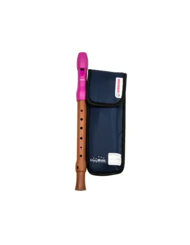 Flauta Hohner 9585-1 Mixta Boquilla Rosa Digitación Alemana 2 Piezas