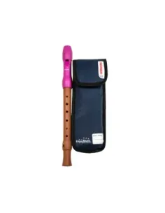 Flauta Hohner Mixta Boquilla Rosa Digitación Alemana 3P 9583-1 2