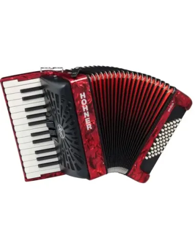 Acordeón Hohner Bravo II 48 A16532 Rojo
