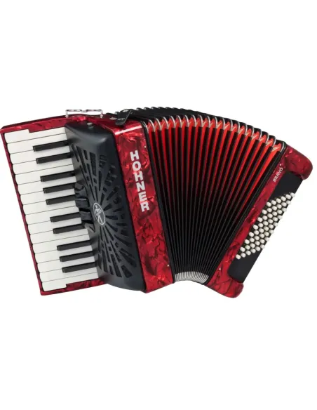 Acordeón Hohner Bravo II 48 A16532 Rojo