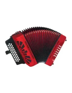 Acordeón Hohner Compadre GCF A-4824 Rojo 2
