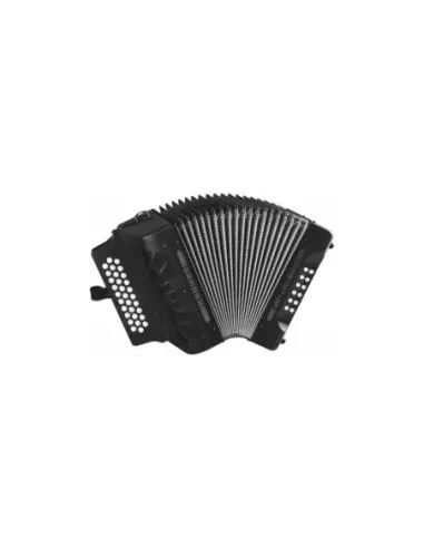 Acordeón Hohner Rey Vallenato GCF A-4922 Negro
