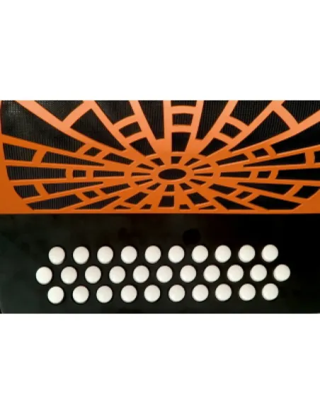 Acordeón Hohner Rey Vallenato GCF A-4925 Naranja