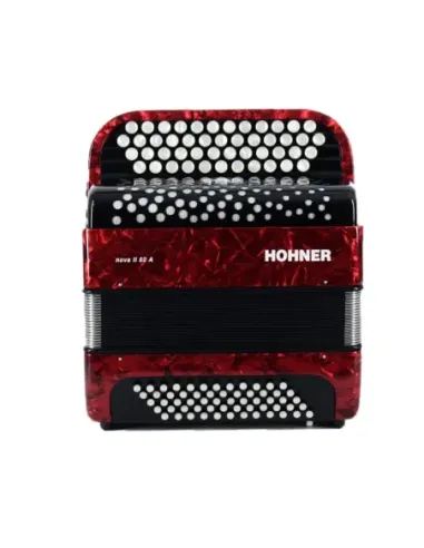 Acordeón Hohner A-1233 Nova II 60 bajos rojo