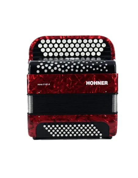 Acordeón Hohner A-1233 Nova II 60 bajos rojo