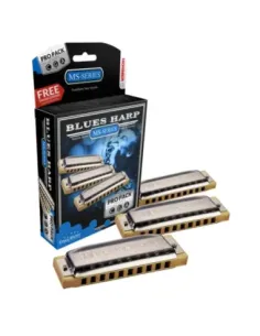 Propack 3 Armónicas Hohner Blues Harp A/C/G 5330xp 2