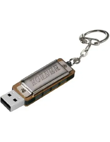 Armónica Hohner Mini Harp Con USB 8V VM-4455 Cromada