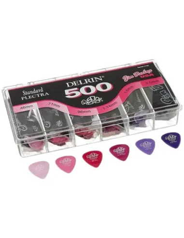 Caja 324 Púas Dunlop 4100 Delrin 500