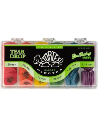 Caja 216 Púas Dunlop 4131 Tortex Teardrop