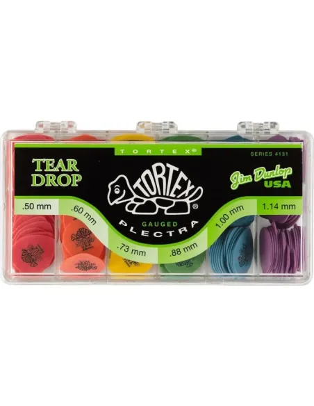 Caja 216 Púas Dunlop 4131 Tortex Teardrop