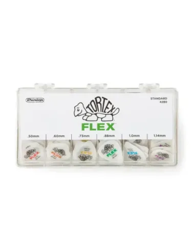 Caja 216 Púas Dunlop 4280 Tortex Flex Standard