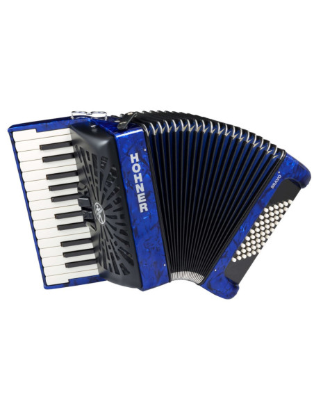 Acordeón Hohner  A16541 Bravo II Azul 48 Bajos