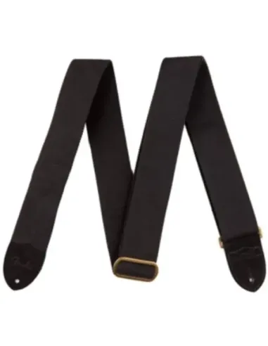 Correa Fender 099-0667-006 Cotton/Leather Negra 2"